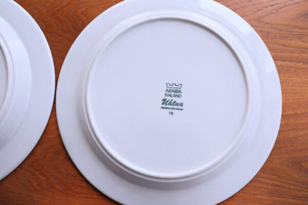 Arabia Uhtua Dinner Plates, Set of 2, Scandinavian - Image 5