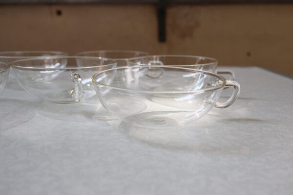 Vintage Jenaer Glass 6-Piece Heat-Resistant Cups - Image 2