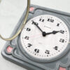 JUNGHANS Vintage Ceramic Clock, Gray and Pink, W.Germany - Image 3