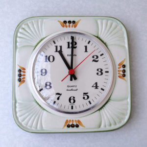 Hand Painted Vintage Wall Clock by EUROPA