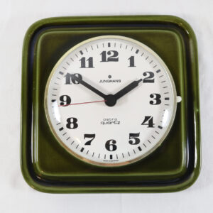 JUNGHANS Deep Moss Green Vintage Clock
