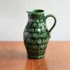 Vintage Bay Keramik Green Pitcher Vase