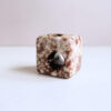 Vintage Fat Lava Ceramic Cube Vase