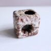 Vintage Fat Lava Ceramic Cube Vase - Image 2