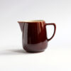 Vintage Jug Ceramic Glossy Brown Ceramic