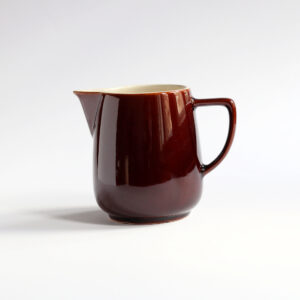 Vintage Jug Ceramic Glossy Brown Ceramic