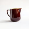 Vintage Jug Ceramic Glossy Brown Ceramic - Image 2