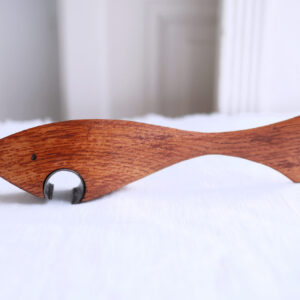 Vintage Teak Wood Shark-Shaped Bottle Opener