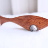 Vintage Teak Wood Shark-Shaped Bottle Opener - Image 7