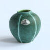 Vintage Ü-Keramik Green Vase, Mid-Century - Image 4