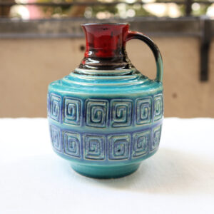 Vintage Üebelacker Keramik Fat Lava Vase