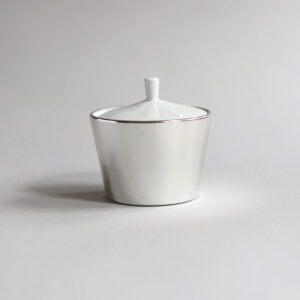 Melitta Ceramic and Metal Sugar Bowl