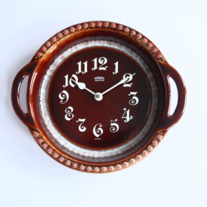 Vintage German Ceramic Wall Clock by EMES