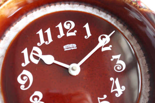 Vintage German Ceramic Wall Clock by EMES - Image 2