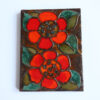 Vintage Ruscha Handgemalt Ceramic Tile