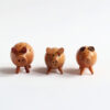 Vintage Wooden Pig Salt and Pepper Shaker Set with Toothpick Holder - Image 2