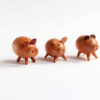 Vintage Wooden Pig Salt and Pepper Shaker Set with Toothpick Holder - Image 4