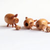 Vintage Wooden Pig Salt and Pepper Shaker Set with Toothpick Holder - Image 5