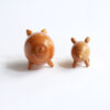 Vintage Wooden Pig Salt and Pepper Shakers Set - Image 3
