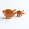 Vintage Wooden Pig Salt and Pepper Shakers Set - Image 4