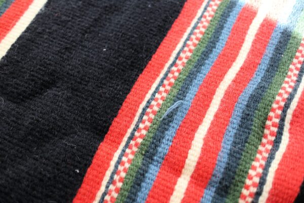 Vintage Wool Striped Rug from Oslo - Image 4