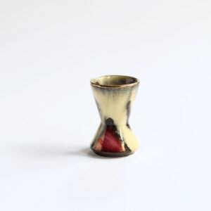 Bay Keramik Vintage Ceramic Hourglass-Shaped Vase