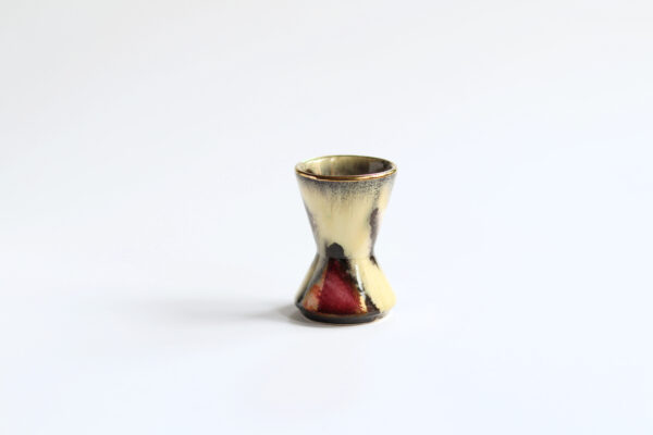 Bay Keramik Vintage Ceramic Hourglass-Shaped Vase