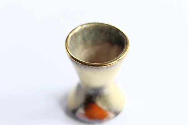 Bay Keramik Vintage Ceramic Hourglass-Shaped Vase - Image 3