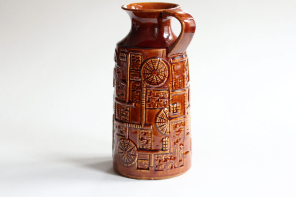 Bay Keramik West German Pottery Pitcher Vase - Image 2
