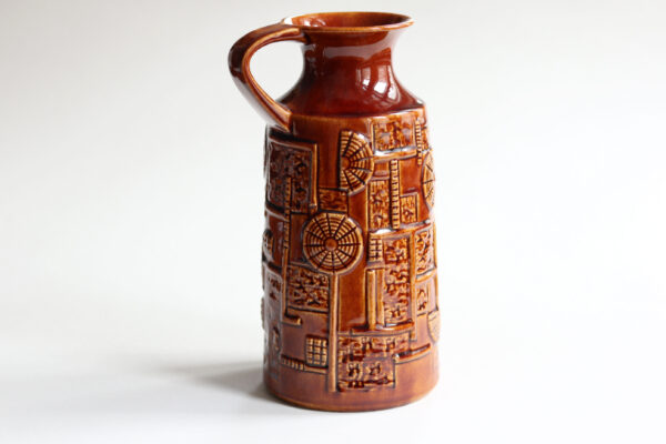 Bay Keramik West German Pottery Pitcher Vase - Image 3
