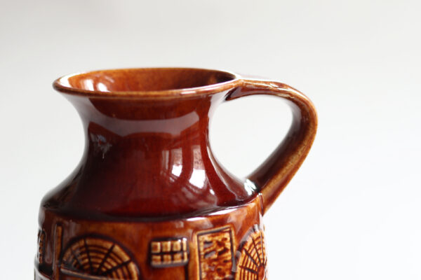Bay Keramik West German Pottery Pitcher Vase - Image 5