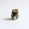 Small Ceramic Vase with Gold Rim