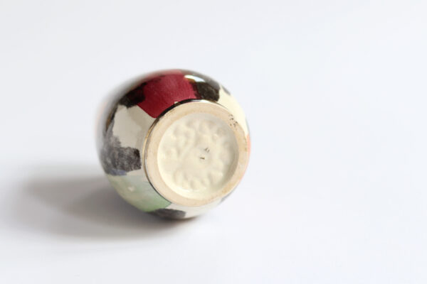 Small Ceramic Vase with Gold Rim - Image 4