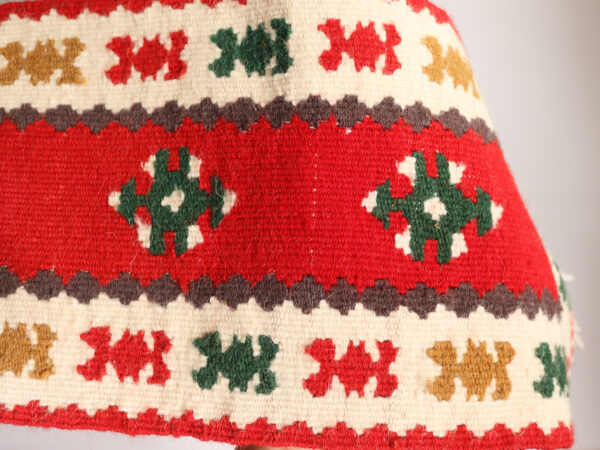 Set of 2 Vintage Kilim-Style Wool Mini Rugs - Image 3