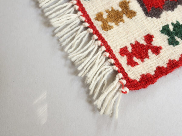 Set of 2 Vintage Kilim-Style Wool Mini Rugs - Image 5