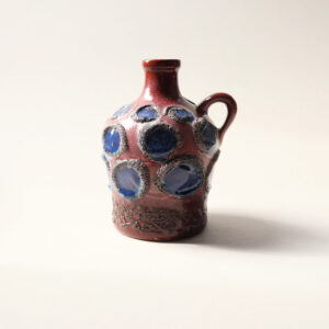 VEB Strehla Fat Lava Ceramic Jug Vase, GDR