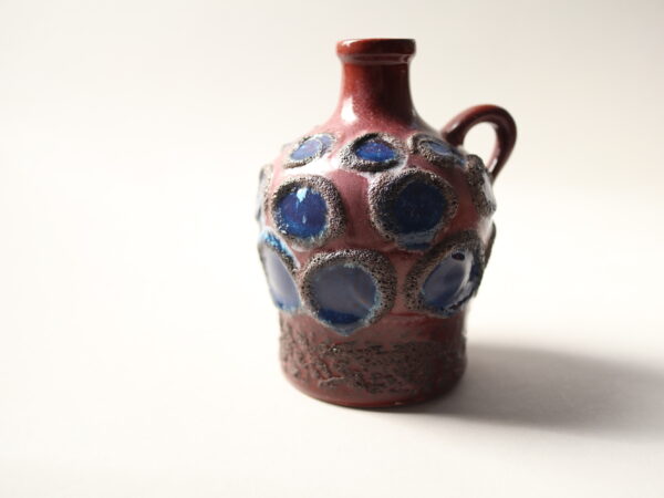 VEB Strehla Fat Lava Ceramic Jug Vase, GDR - Image 2