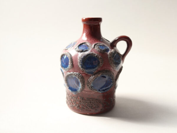 VEB Strehla Fat Lava Ceramic Jug Vase, GDR - Image 8