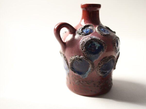 VEB Strehla Fat Lava Ceramic Jug Vase, GDR - Image 5