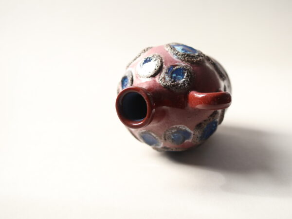 VEB Strehla Fat Lava Ceramic Jug Vase, GDR - Image 4