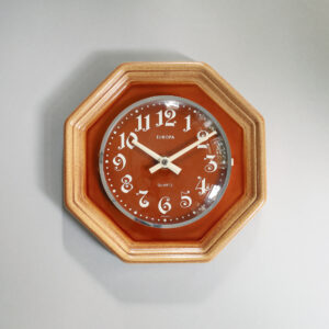 Vintage Ceramic Wall Clock by Europa