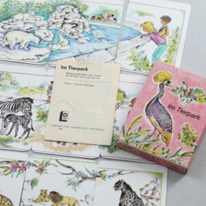 Vintage “Im Tierpark” Zoo Puzzle Card Game (1988)