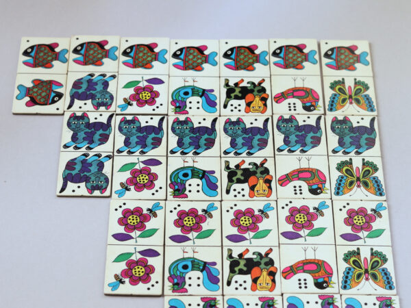 Vintage 1970s Jumbo Animal Domino Game - Made in Holland - Image 3