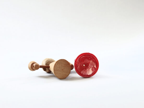Vintage Wooden Candle Holder & Hungarian Folk Doll - Image 4