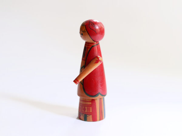 Vintage Wooden Russian Folk Doll - Image 3