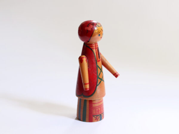 Vintage Wooden Russian Folk Doll - Image 5