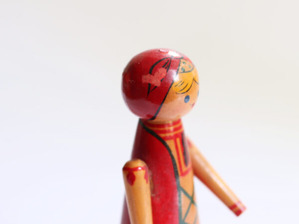 Vintage Wooden Russian Folk Doll - Image 4