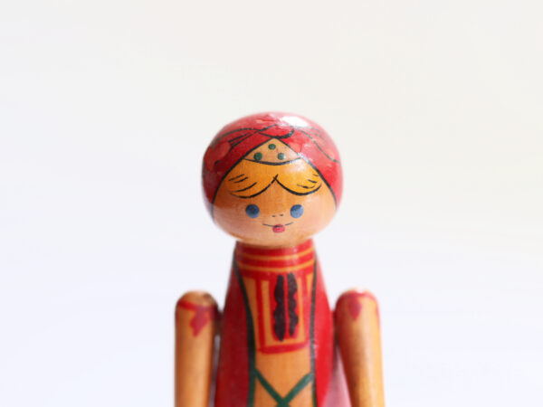 Vintage Wooden Russian Folk Doll - Image 2